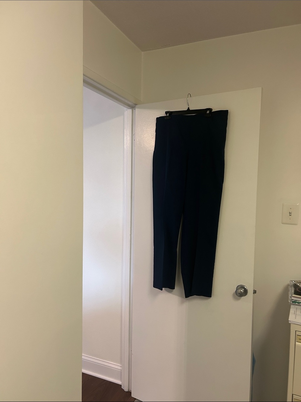 Alfred Dunner Navy Straight-Leg Trousers